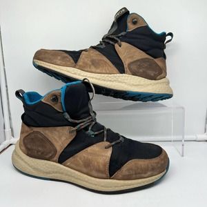 Mens Boots Mens 9.5 Columbia SH/FT Outdry Mid Brown Black Teal BM0843-010